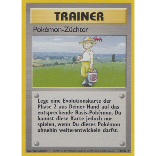 Pokemon-Züchter - 76/102 - Rare