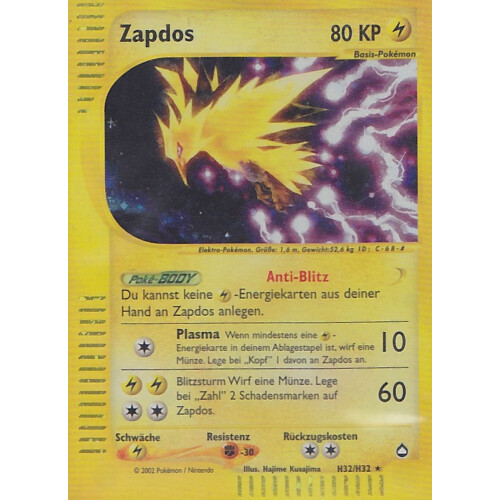 Zapdos - H32/H32 - Holo