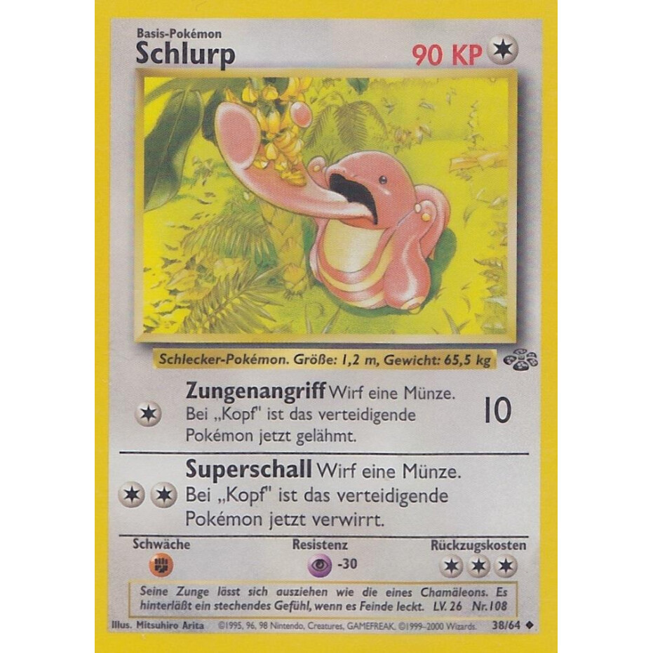 Edition Schlurp POKEMON 1 Deutsch Dschungel 38/64 