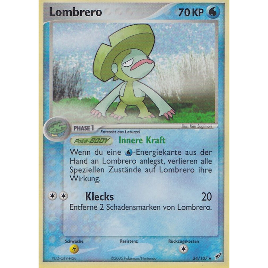 Lombrero Deutsch Pokemon EX Deoxys 33/107