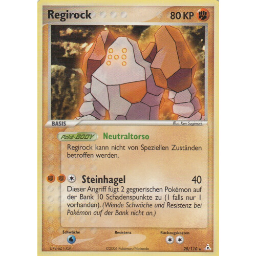 Regirock - 28/110 - Rare