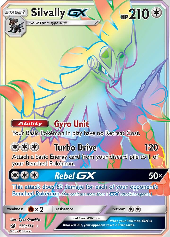 Silvally GX 119/111 Rainbow Rare