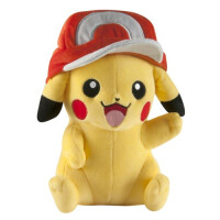 Pokemon Plüschfigur Pikachu mit Ash Mütze (25cm)