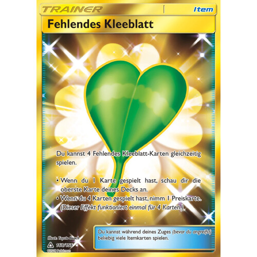 Fehlendes Kleeblatt - 168/156 - Secret Rare