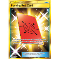 Peeking Red Card - 169/156 - Secret Rare