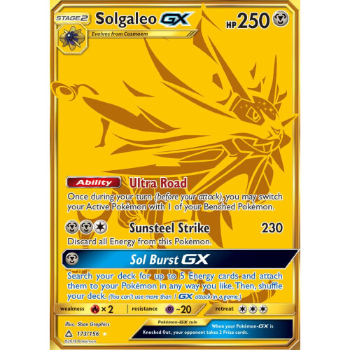 Solgaleo GX - 173/156 - Secret Rare