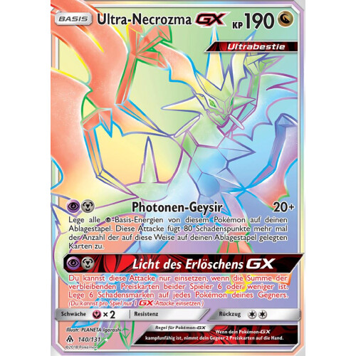 Ultra-Necrozma GX - 140/131 - Rainbow Rare
