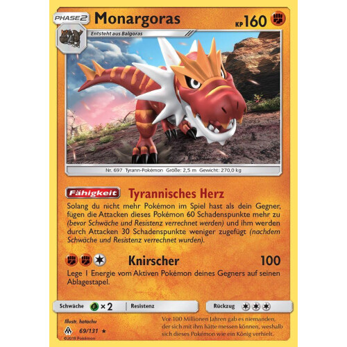 Monargoras - 69/131 - Reverse Holo