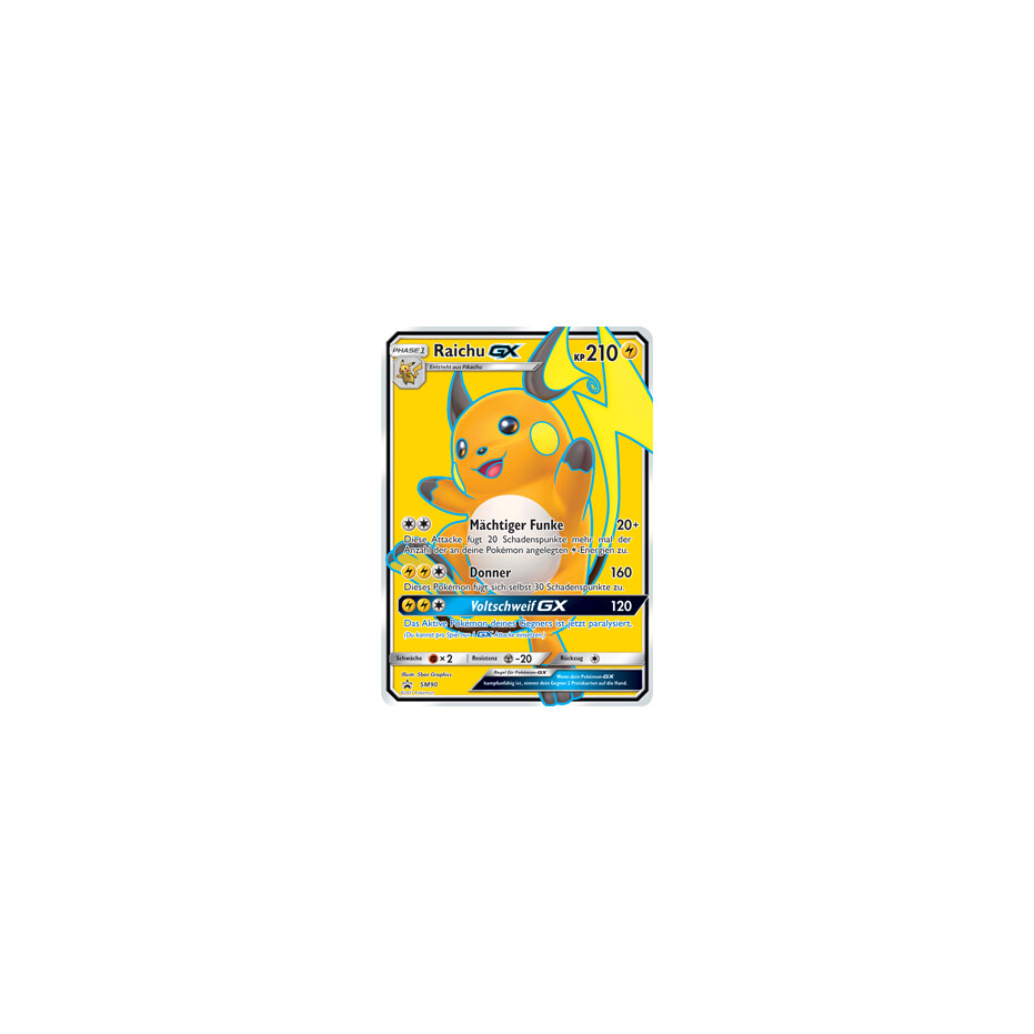 Pokemon Karte Raichu GX SM 213 Promo Holo NM Deutsch 