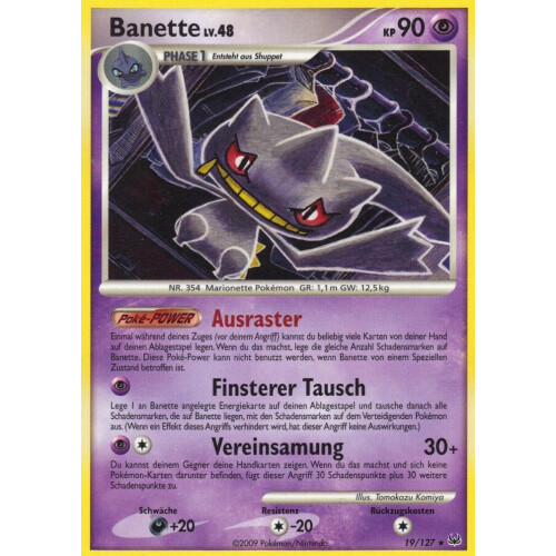Banette - 19/127 - Rare