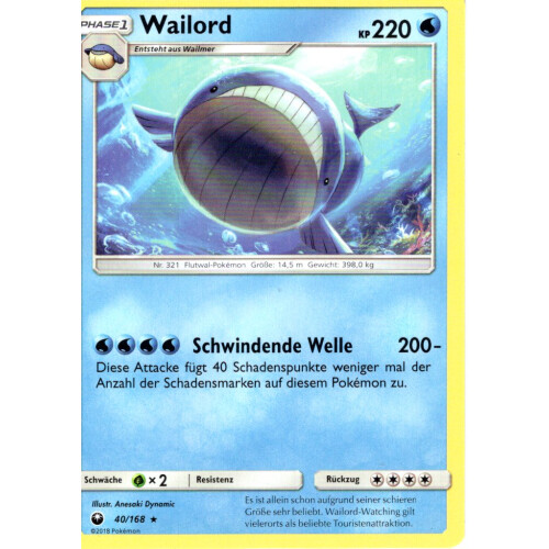 Wailord - 40/168 - Rare