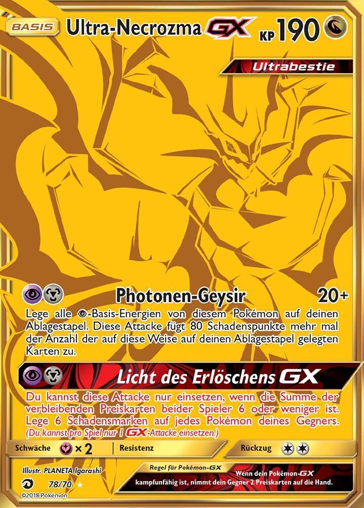 Ultra Necrozma Gx 78 70 Majestat Der Drachen
