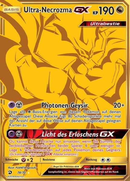 Ultra Necrozma Gx 78 70 Majestat Der Drachen