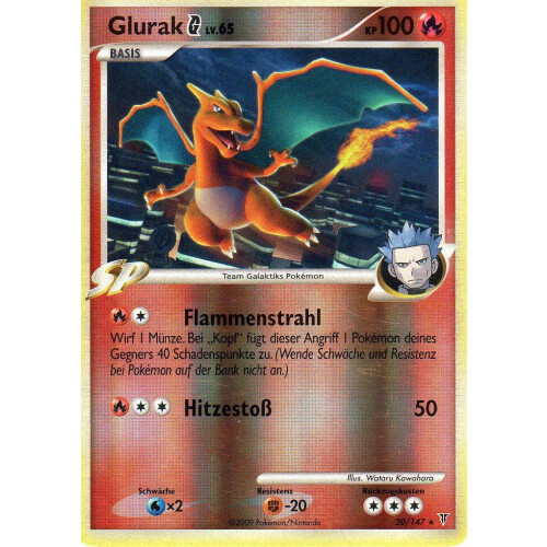 Glurak G - 20/147 - Reverse Holo - Good