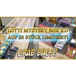 Lotti-Mystery-Box - PSA Karten, Kollektionen, Japanische Sleeves + Deckboxen, Booster und mehr!