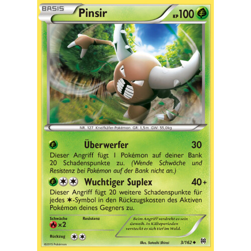 Pinsir - 3/162 - Uncommon