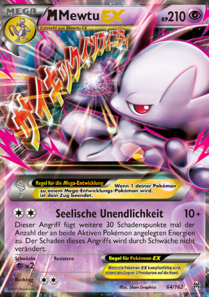 M Mewtu Ex 64 162 Ex